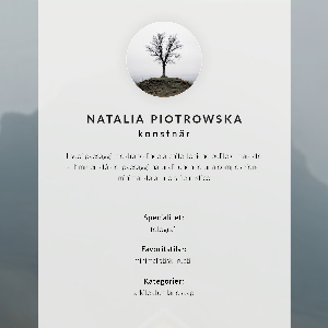 Decorative poster Foggy landscape