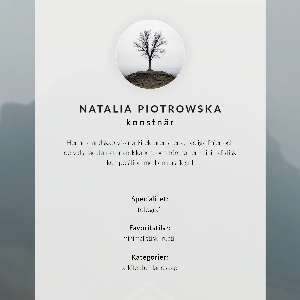 Decorative poster Foggy landscape