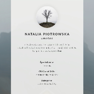 Decorative poster Foggy landscape