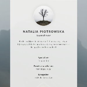 Decorative poster Foggy landscape