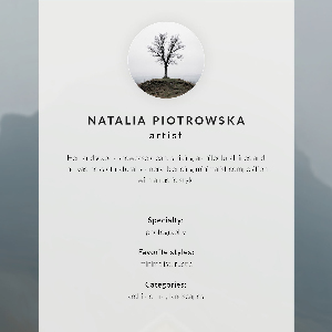 Decorative poster Foggy landscape