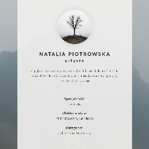 Decorative poster Foggy landscape