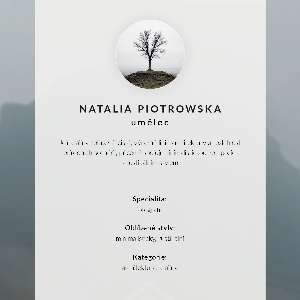 Decorative poster Foggy landscape