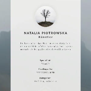 Decorative poster Foggy landscape