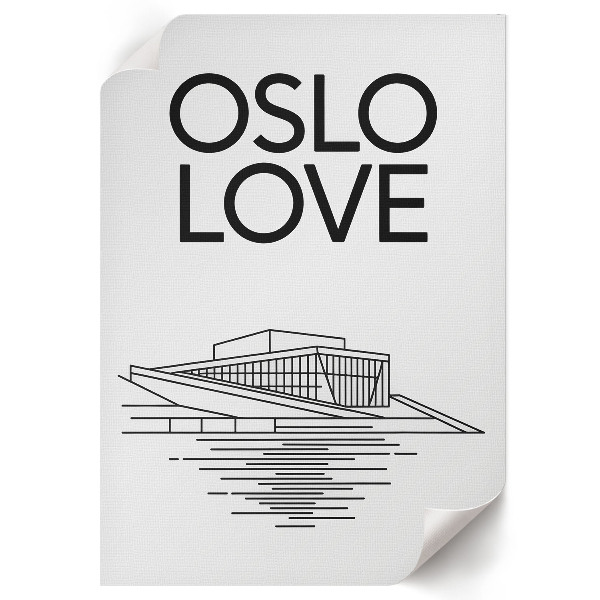 Poster with an Oslo illustration