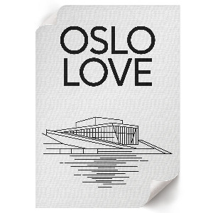 Poster with an Oslo illustration
