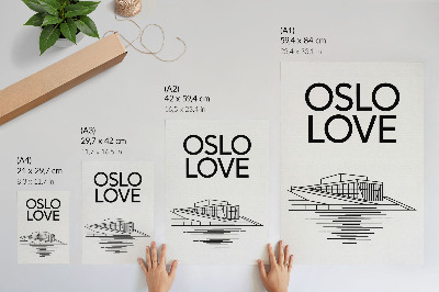 Poster Oslo illustration