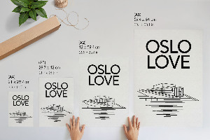 Poster with an Oslo illustration