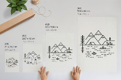 Wall art Mountain landscape