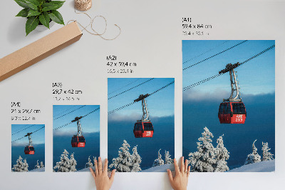 Wall art Mountain gondola