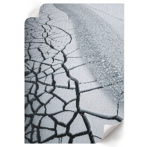 Decorative poster with a winter landscape