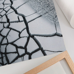 Decorative poster with a winter landscape