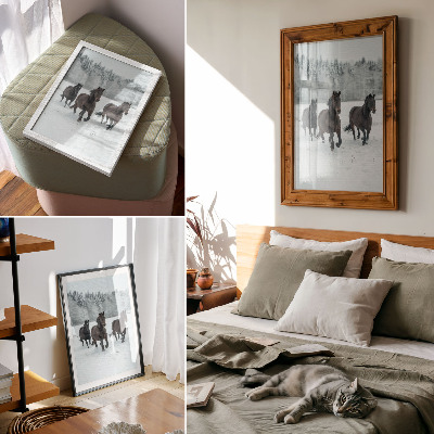 Poster Winter horses