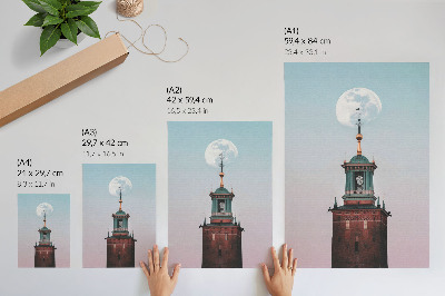 Wall art Moon Tower