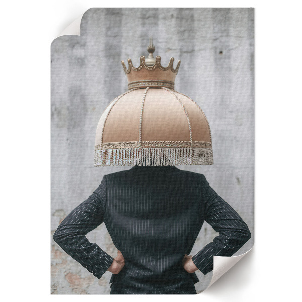 Surrealism wall print lampshade