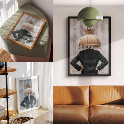 Wall print Lampshade surrealism
