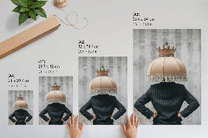 Surrealism wall print lampshade