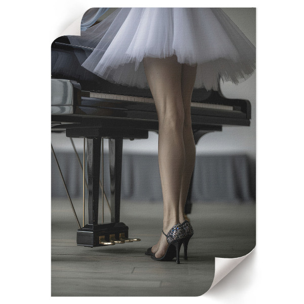 Decorative poster The Piano and the Woman