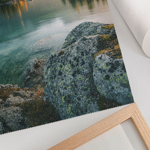 Poster featuring a mountain landscape