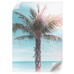 Wall art with an exotic palm tree motif