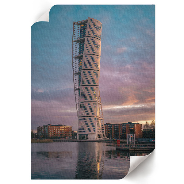 Wall print Twisted Tower