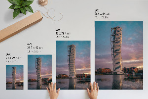 Wall print Twisted Tower