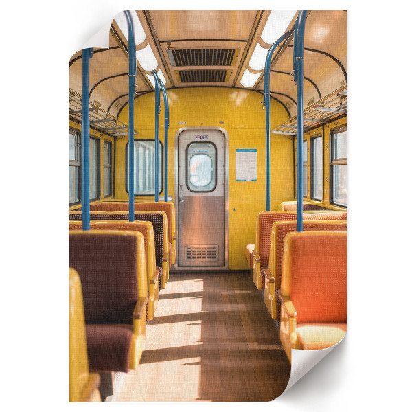 Art print Interior of the wagon