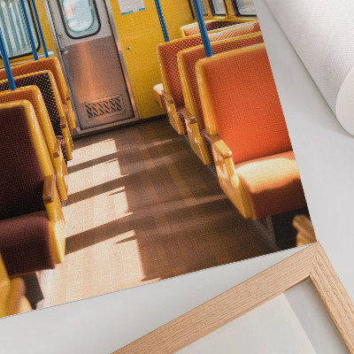 Art print Interior of the wagon