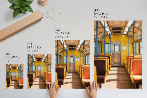 Art print Interior of the wagon