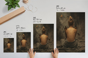 Wall art with a butterflies motif