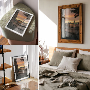 Art print An urban corner