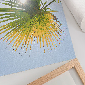 Wall art featuring tropical palm trees