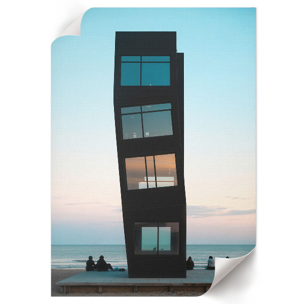 Art print featuring modern architecture
