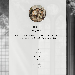 Decorative poster Tenement house nature