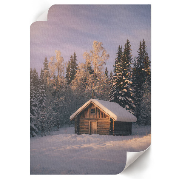 Poster Winter cottage