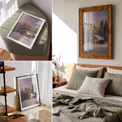 Poster Winter cottage