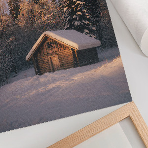 Poster Winter cottage
