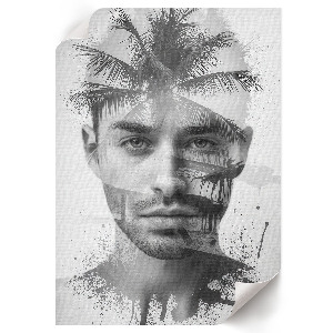 Art print Attractive man