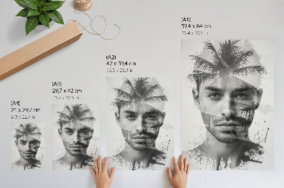 Art print Attractive man