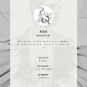 Decorative poster Monochrome portrait