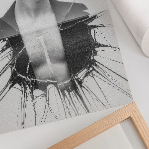 Decorative poster Monochrome portrait