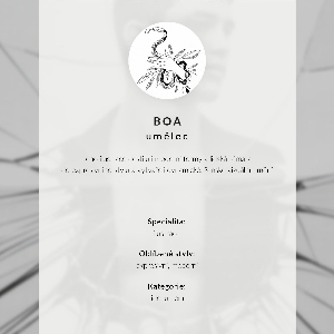 Decorative poster Monochrome portrait