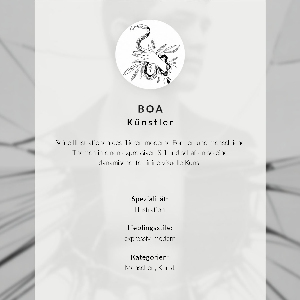 Decorative poster Monochrome portrait