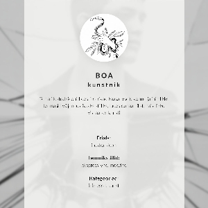 Decorative poster Monochrome portrait