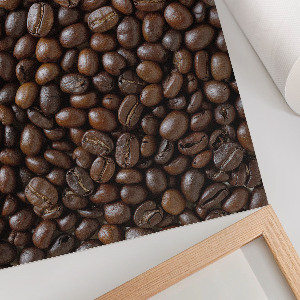 Poster showing coffee beans