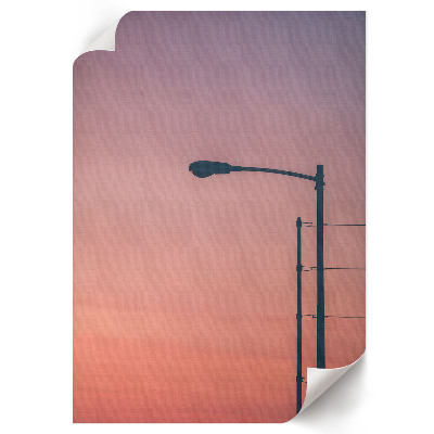 Wall art Street lamp