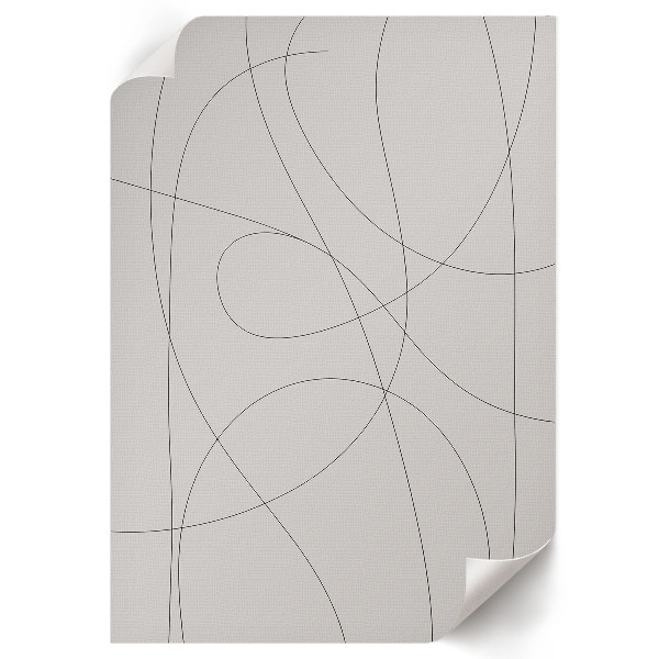 Art print with subtle line design
