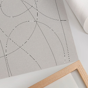 Art print with subtle line design