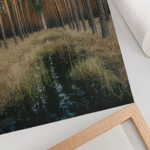 Wall print Forest symmetry
