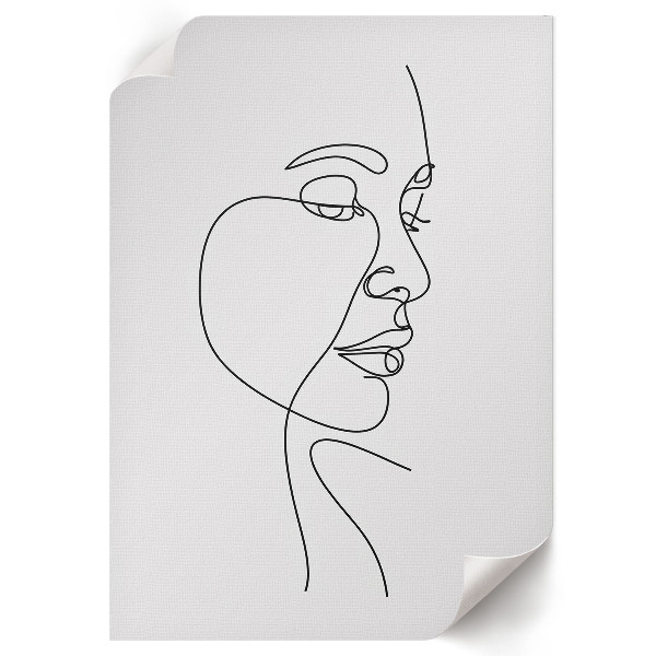 Art print Face contour